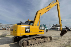 Ilgastrėlio vikšrinio ekskavatoriaus Komatsu PC 210 LC-7 LONGREACH nuoma